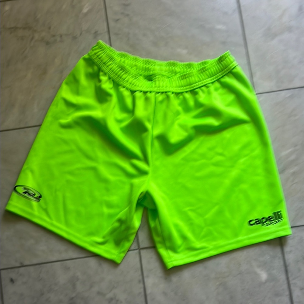 Capelli of New York Bright Lime Athletic Shorts